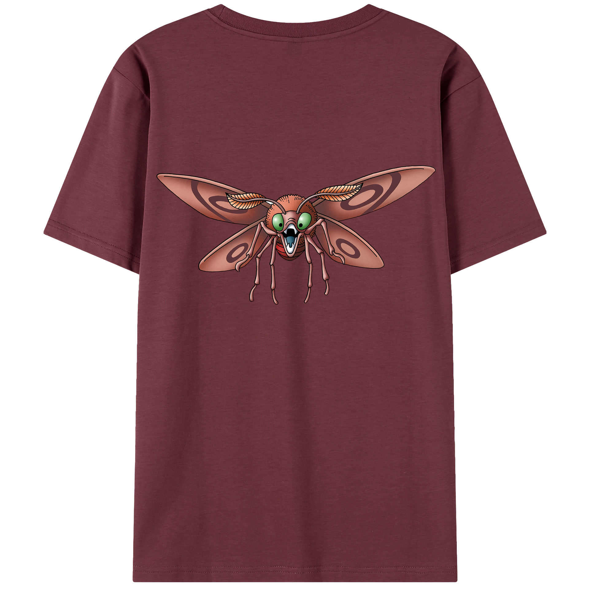 （画像用） ドラゴンクエスト Doragon Kuesuto Dragon Quest 綿100％半袖Tシャツ（背面プリント）